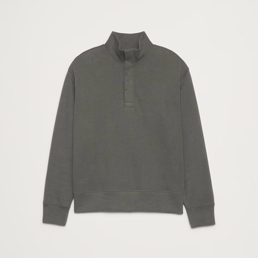 Banana Republic Charcoal Gray Mock Neck Pullover
